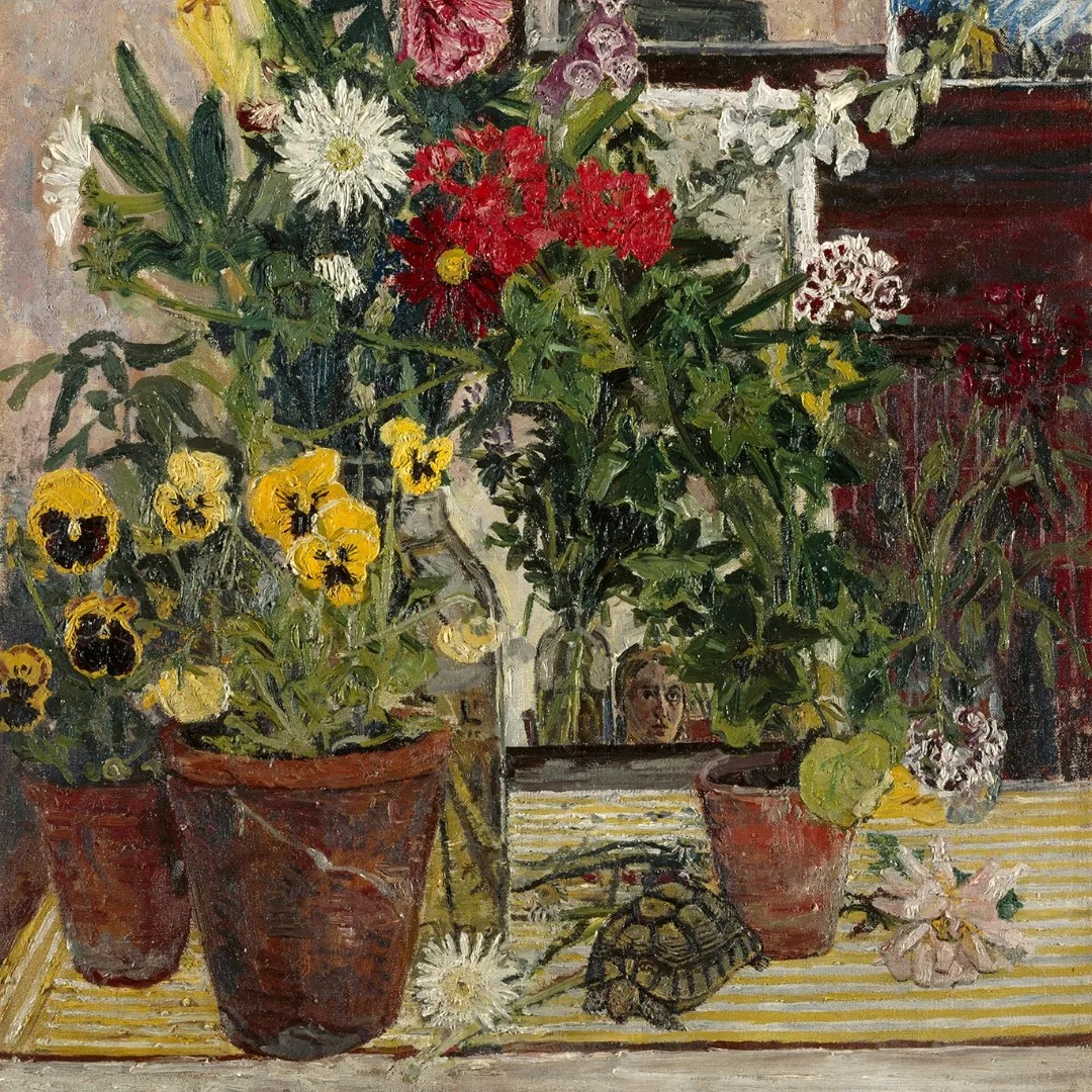 Jean Cooke [1927–2008), Through the Looking Glass, 1960, Oil on, canvas, Lent by the Royal Academy of Arts, London.