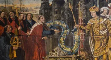 Lambert Barnard painting of St Wilfrid