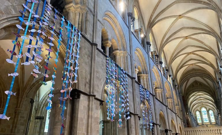 Fish950 on display at the Cathedral