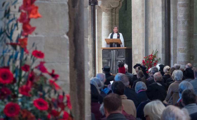 The Dean of Chichester Cathedral, Armistice Centenary Service