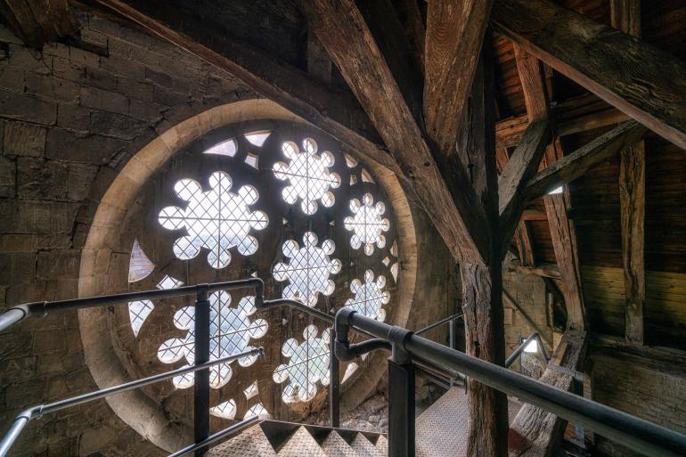 View during the spire climb