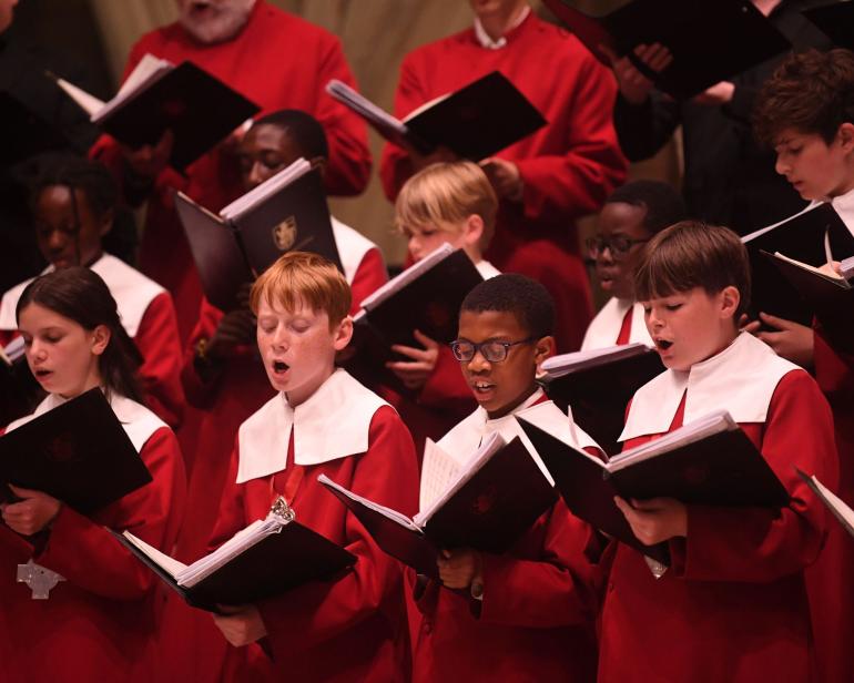Choir singing Chichester Psalms